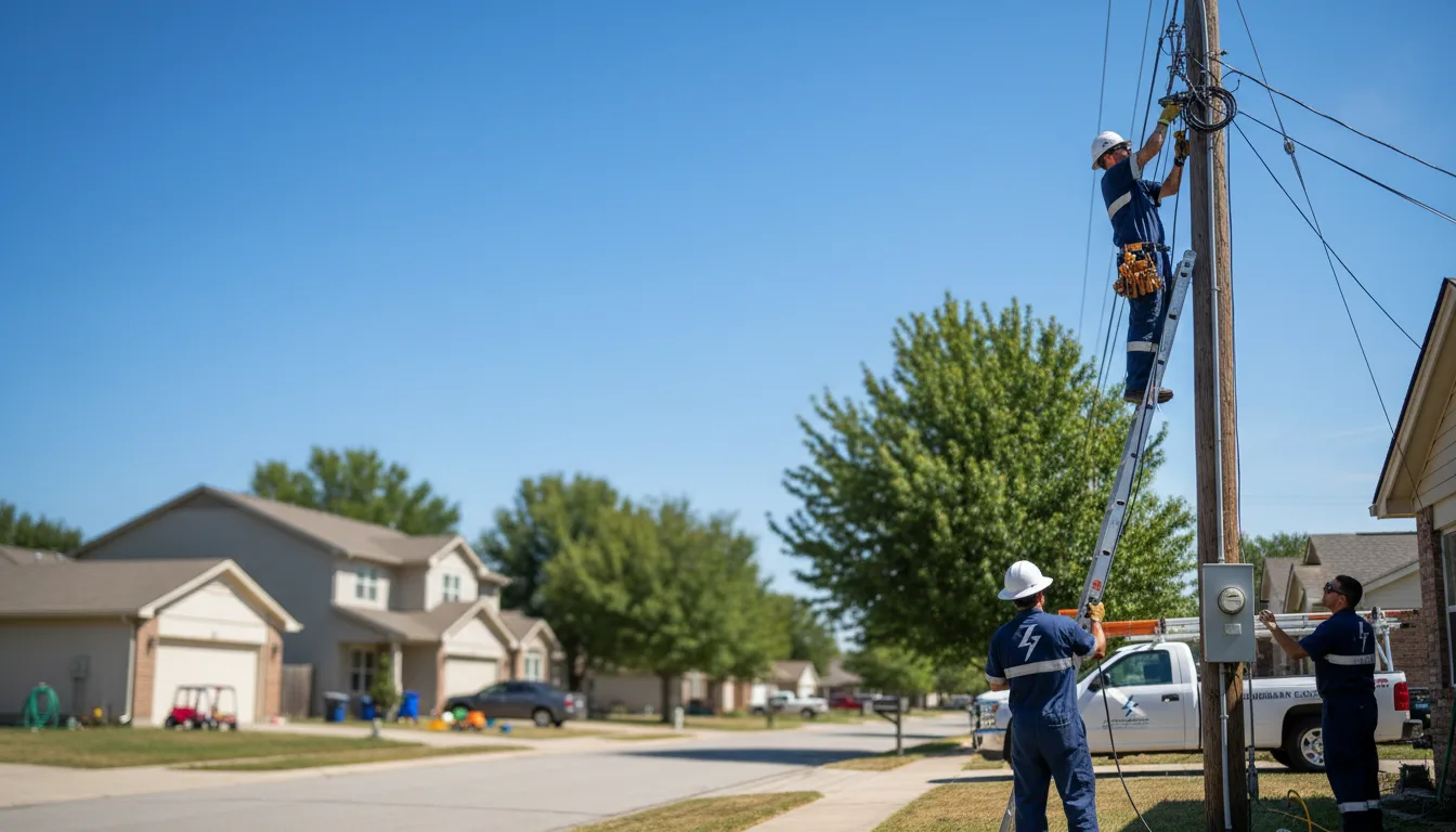 Residential electrician providing installation services in Converse, LA